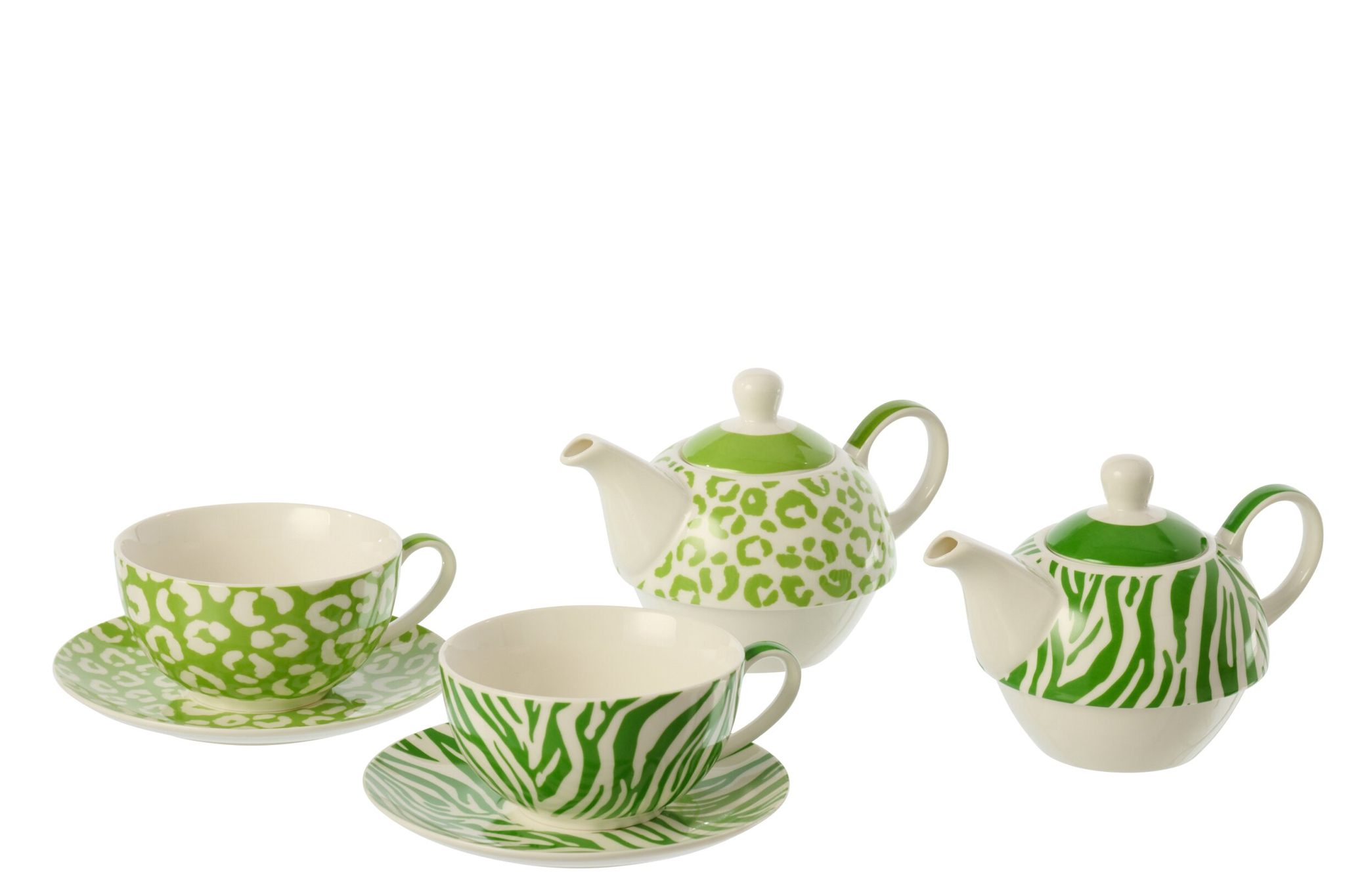 Theepot Feimmo Porselein Groen - Set van 2 - Afbeelding 2