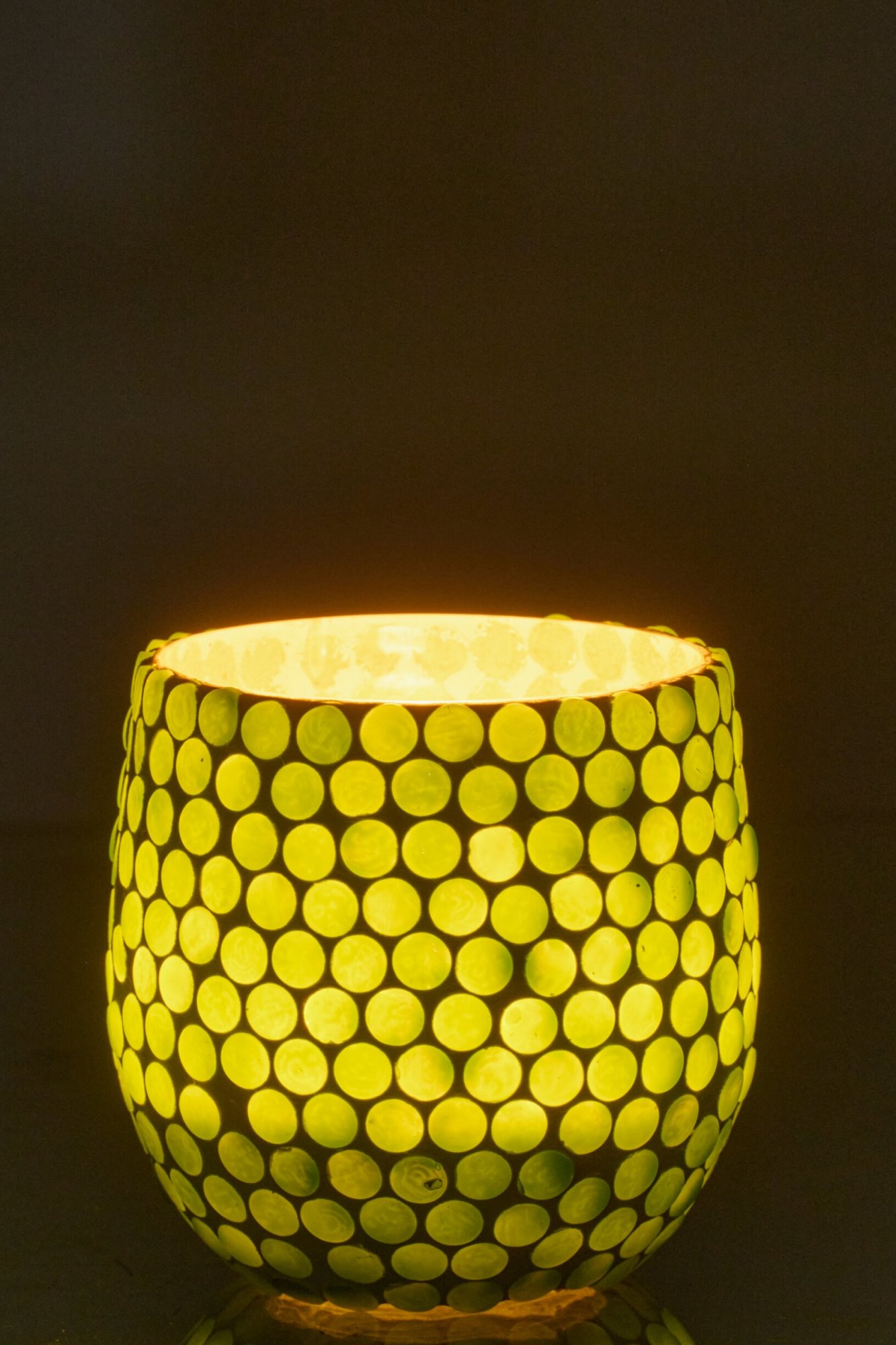 Kaarsenhouder Faurnella Glas Groen - Afbeelding 2