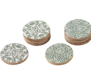 Onderzetter Zaadund Mangohout Groen - Set van 8