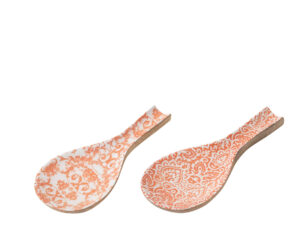 Lepelhouder Senoro Mangohout Oranje - Set van 2