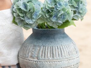 Kunstbloem Brisona Polyester Blauw