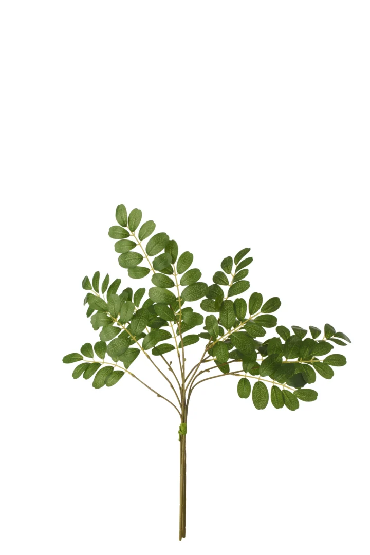 Tafelblad Preessun 53 cm, set van 3 donkergroene Senna-bladeren van textiel met natuurlijke uitstraling