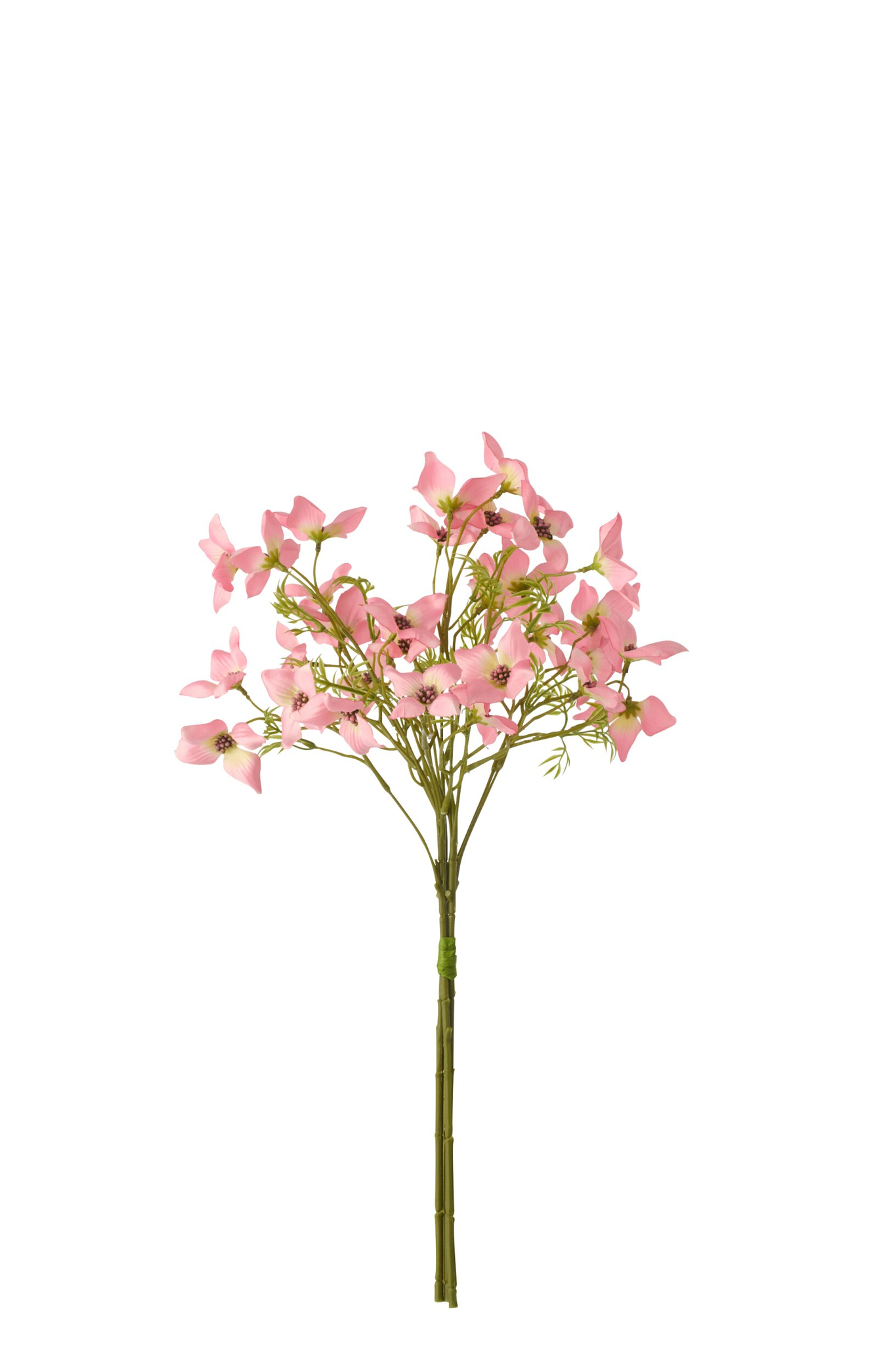 Kunstbloem Alkmaar Polyester Roze - Set van 3 - Afbeelding 2