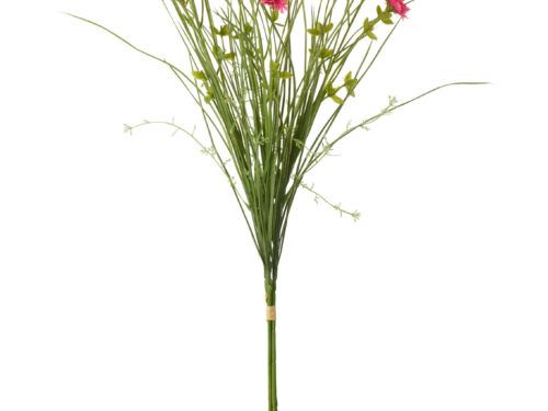 Kunstbloem Carno roze kunstbloemen set van 3, lange slanke stelen voor een frisse, vrolijke uitstraling