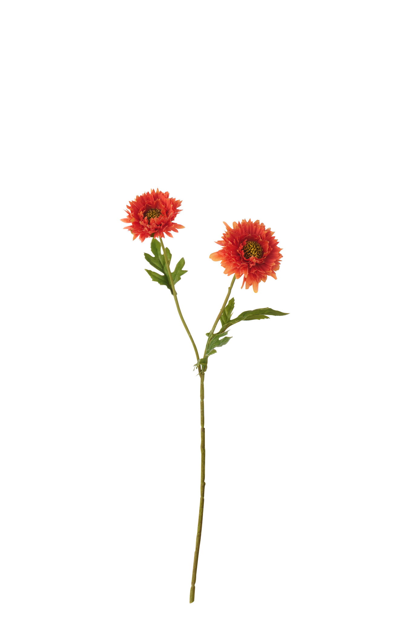 Kunstbloem Sennal Polyester Oranje - Set van 2