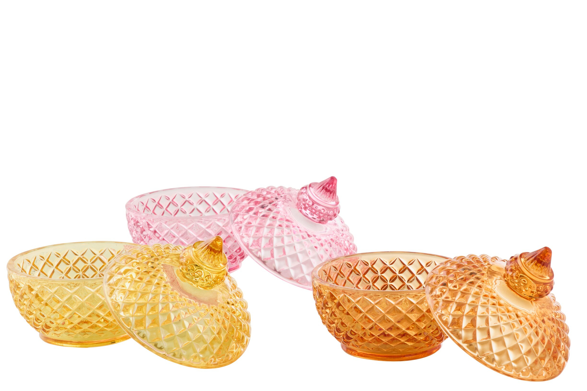 Voorraadpot Joornang Glas Meerkleurig - Set van 3