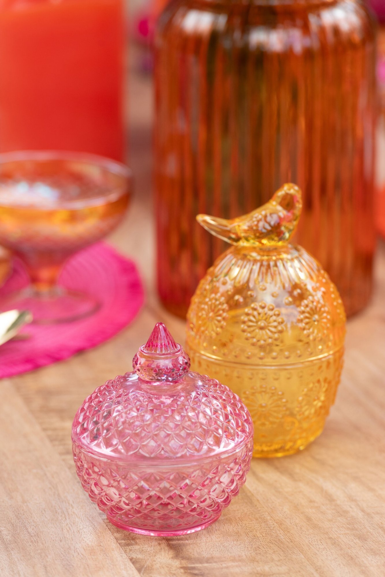 Voorraadpot Joornang Glas Meerkleurig - Set van 3 - Afbeelding 2