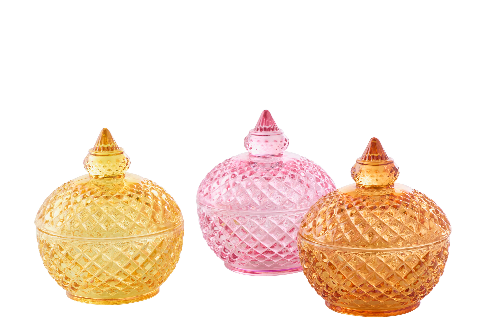 Voorraadpot Joornang Glas Meerkleurig - Set van 3 - Afbeelding 3