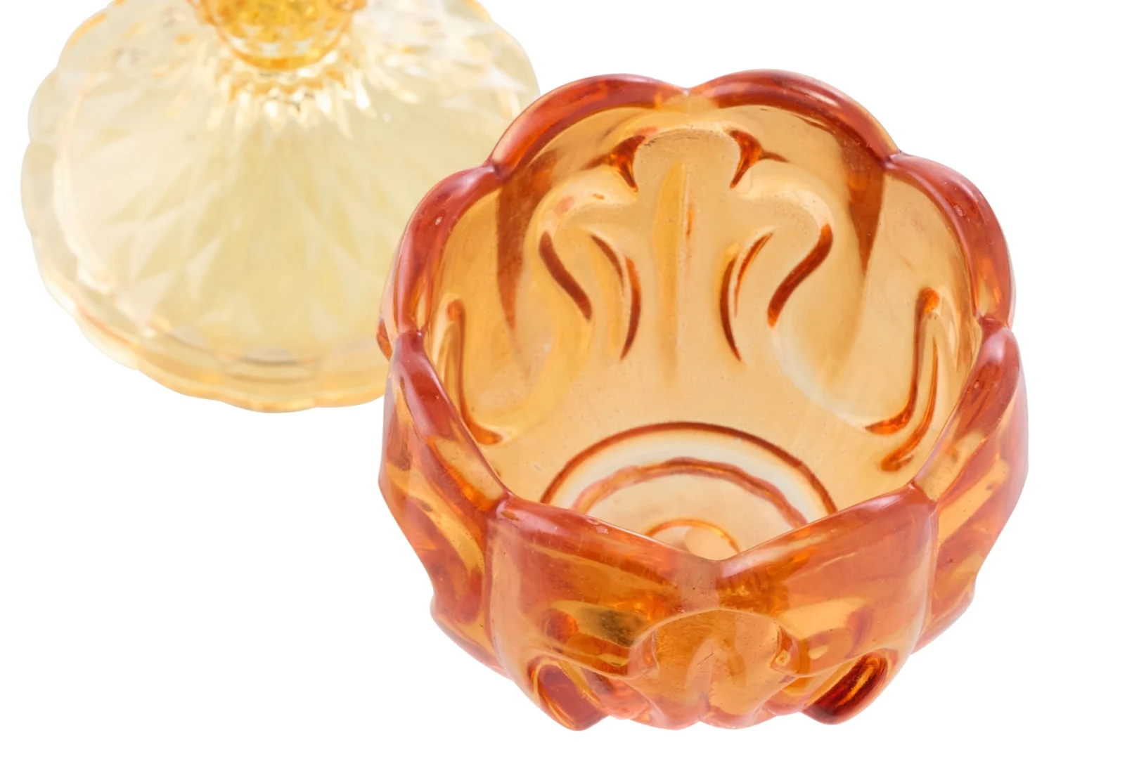 Waxinelichthouder Skullis Glas Meerkleurig - Set van 3 - Afbeelding 2