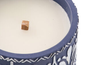 Kaars Stienum Terracotta Blauw