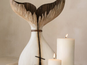 Decoratiefiguur Haassu Hout Naturel H25,5 cm