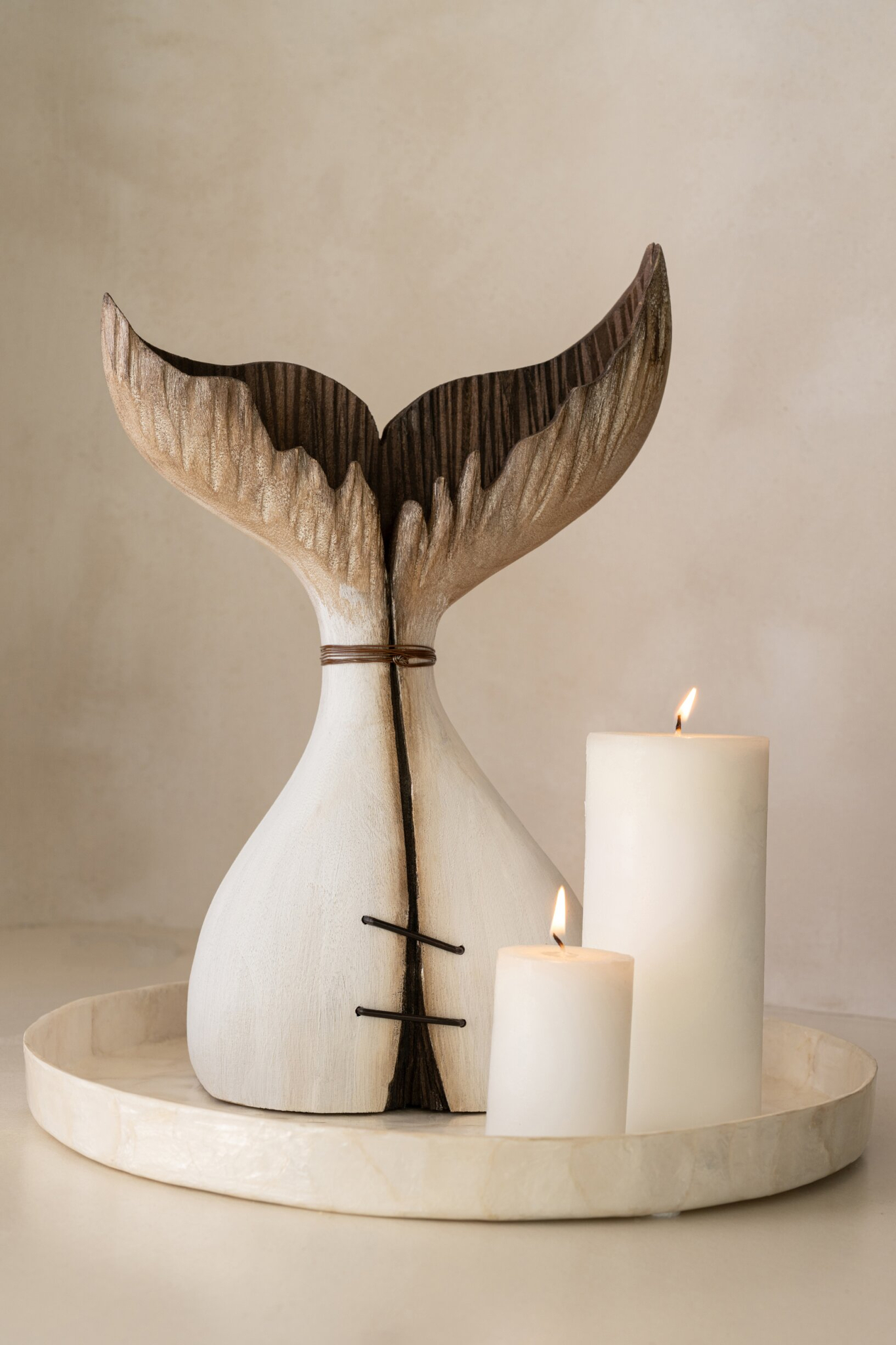 Decoratiefiguur Haurnero Hout Naturel H35 cm - Afbeelding 2