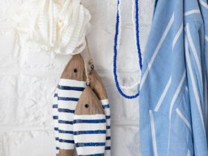 Decoratiehanger Narmi Hout Blauw