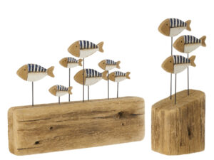 Decoratiefiguur Rurmel Hout Blauw H21,5 cm