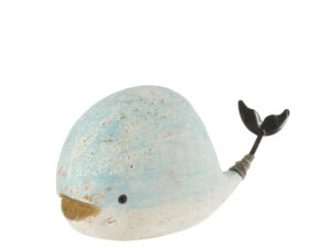 Decoratiefiguur Jaundero Hout Wit H9,5 cm