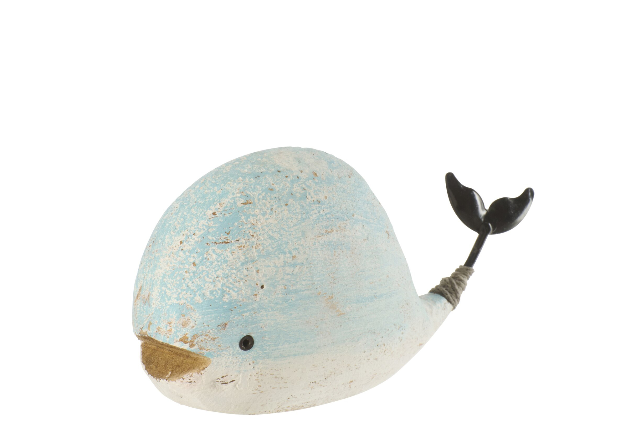 Decoratiefiguur Jaundero Hout Wit H9,5 cm