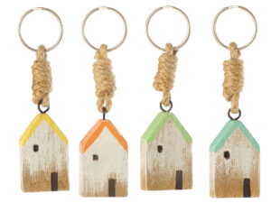 Sleutelhanger Keswick Hout Meerkleurig - Set van 4