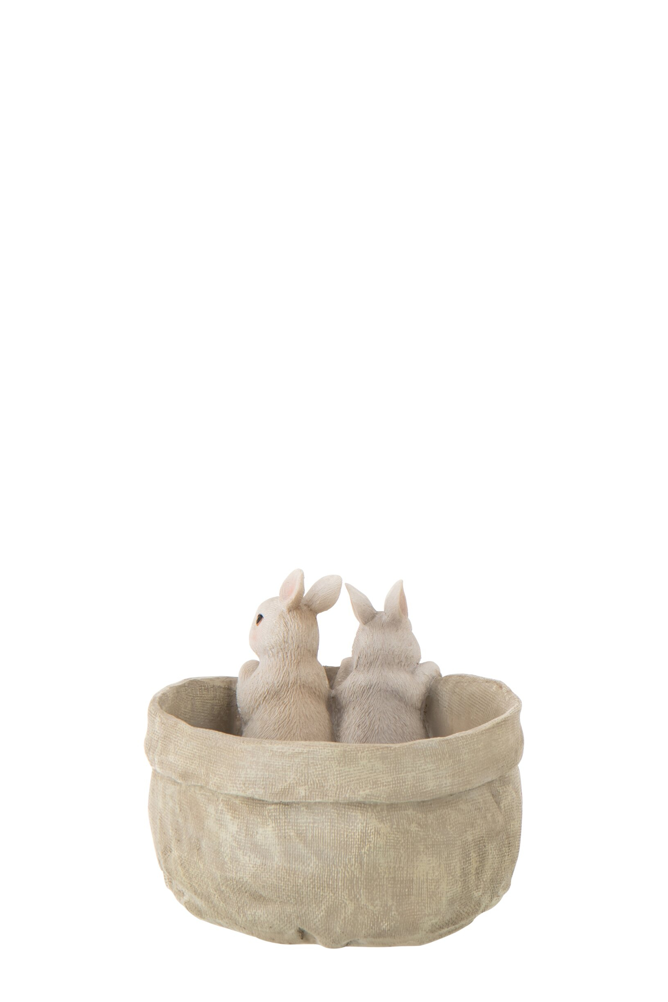 Decoratiefiguur Treerdond Beige H15,5 cm