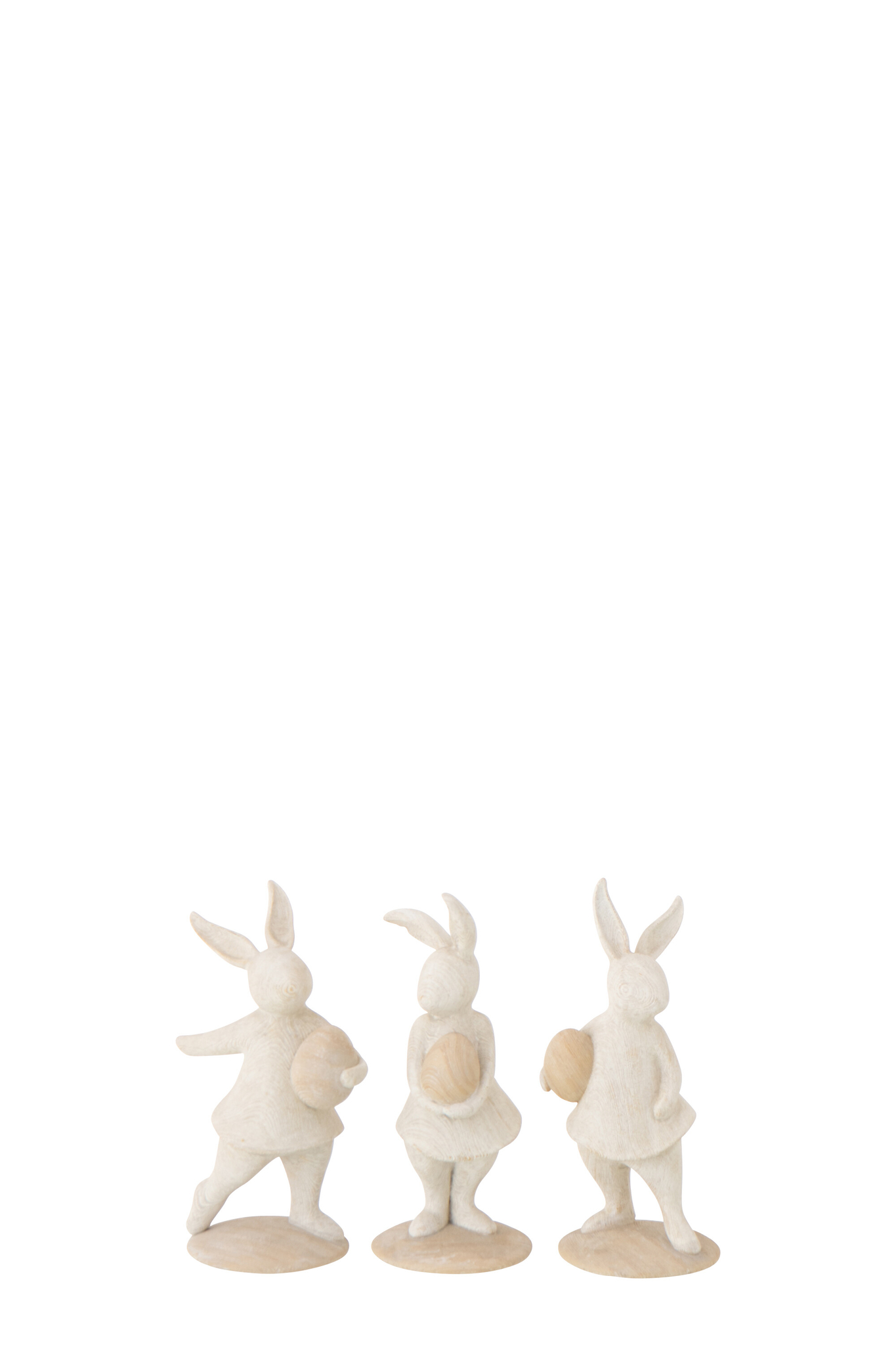 Decoratiefiguur Joldero Beige H12,5 cm - Set van 3 - Afbeelding 2