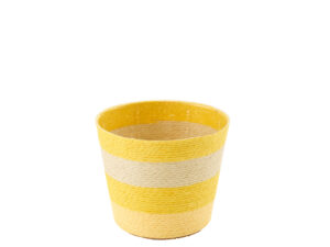 Bloempot Breesol Papier Geel H11 cm