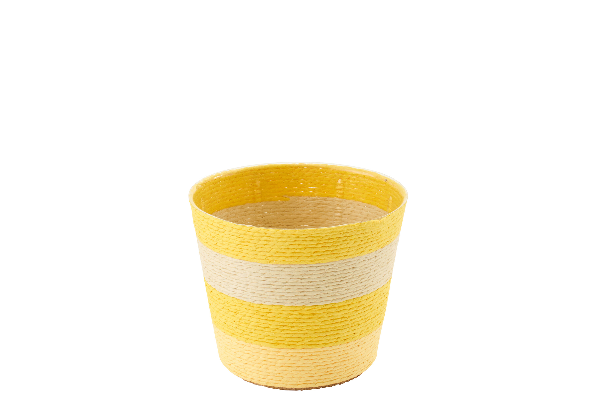 Bloempot Breesol Papier Geel H11 cm