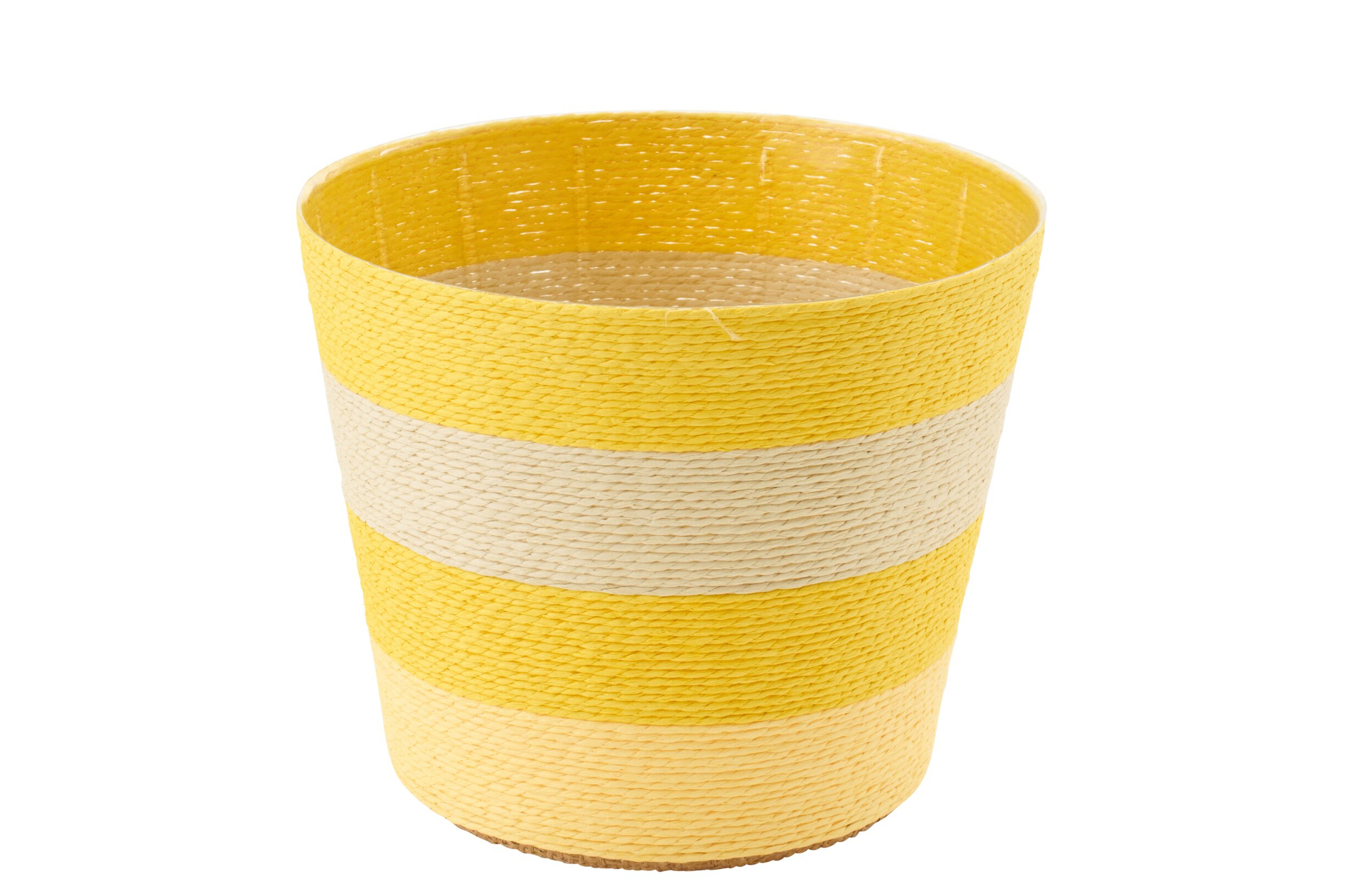 Bloempot Taarnio Papier Geel H17 cm - Afbeelding 2