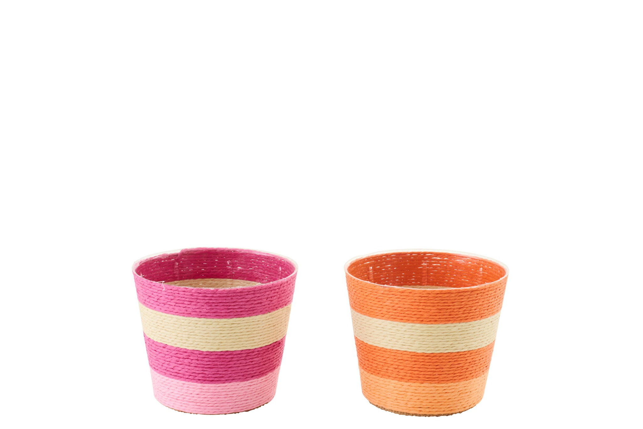 Bloempot Preissund Papier Roze H11 cm - Set van 2