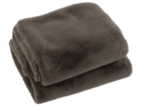 Plaid Stoondaro Grijs, zacht en warm woonaccessoire van polyester, royaal formaat voor bank of stoel