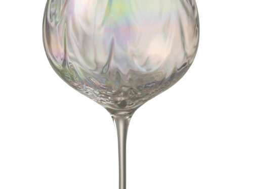 Transparant Dornella drinkglas van glas met onregelmatige vorm en hoge slanke steel
