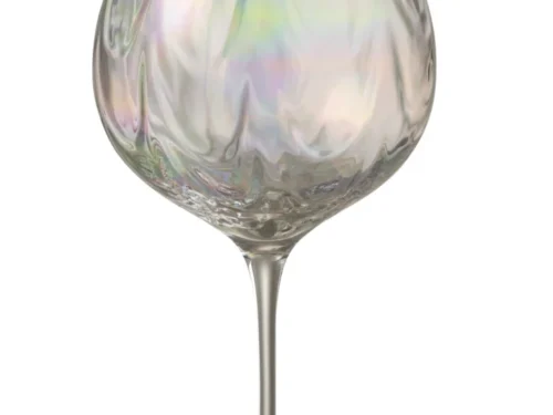 Transparant Dornella drinkglas van glas met onregelmatige vorm en hoge slanke steel