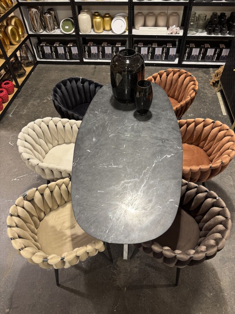 Eettafel Caantena Marmer 180x90 cm - Afbeelding 2