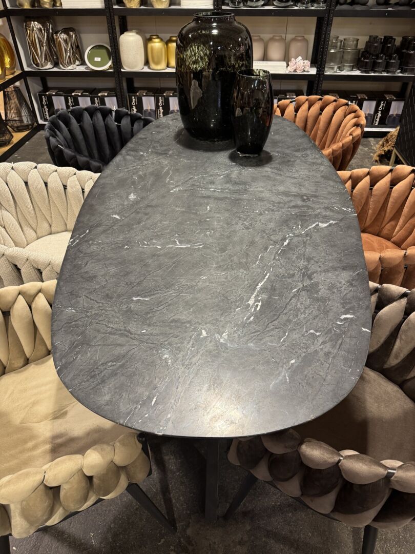 Eettafel Caantena Marmer 180x90 cm - Afbeelding 3