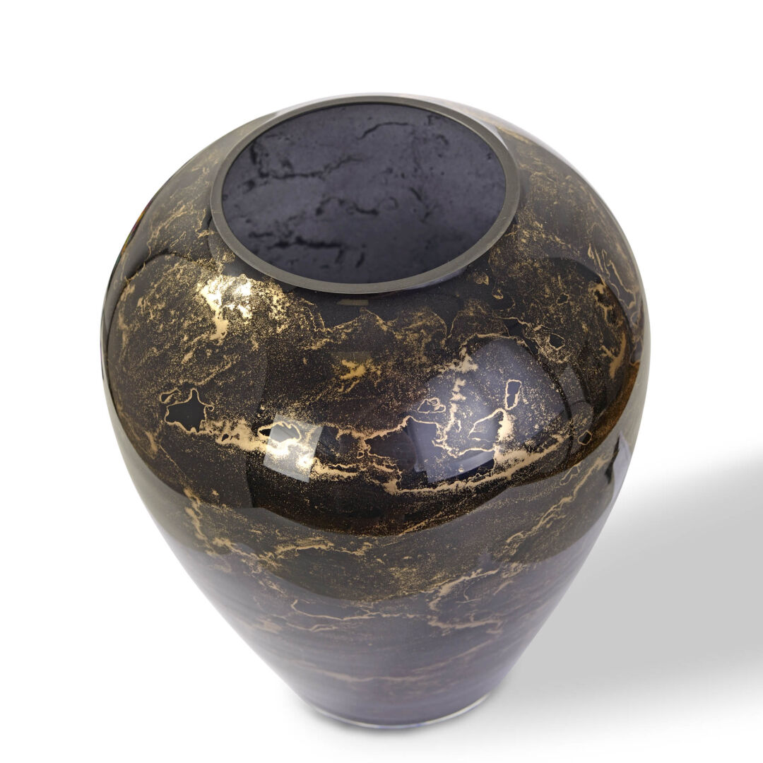 Vaas Zasor Goud Zwart H27 cm - Afbeelding 2