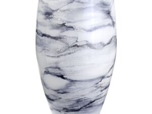 Vaas Slantio Glas Wit H38 cm