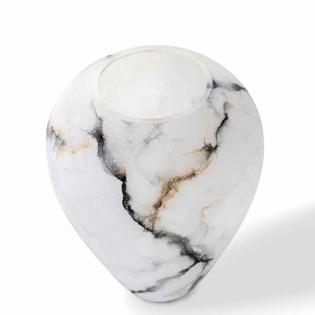 Vaas Sterma Glas Zwart H27 cm - Afbeelding 2