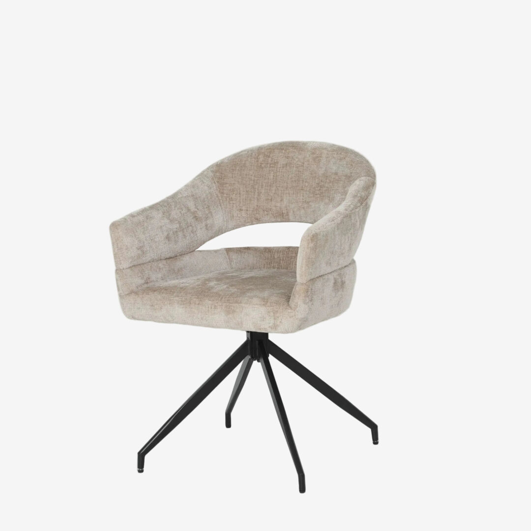 Eetkamerstoel Marbella Zwart - Set van 2