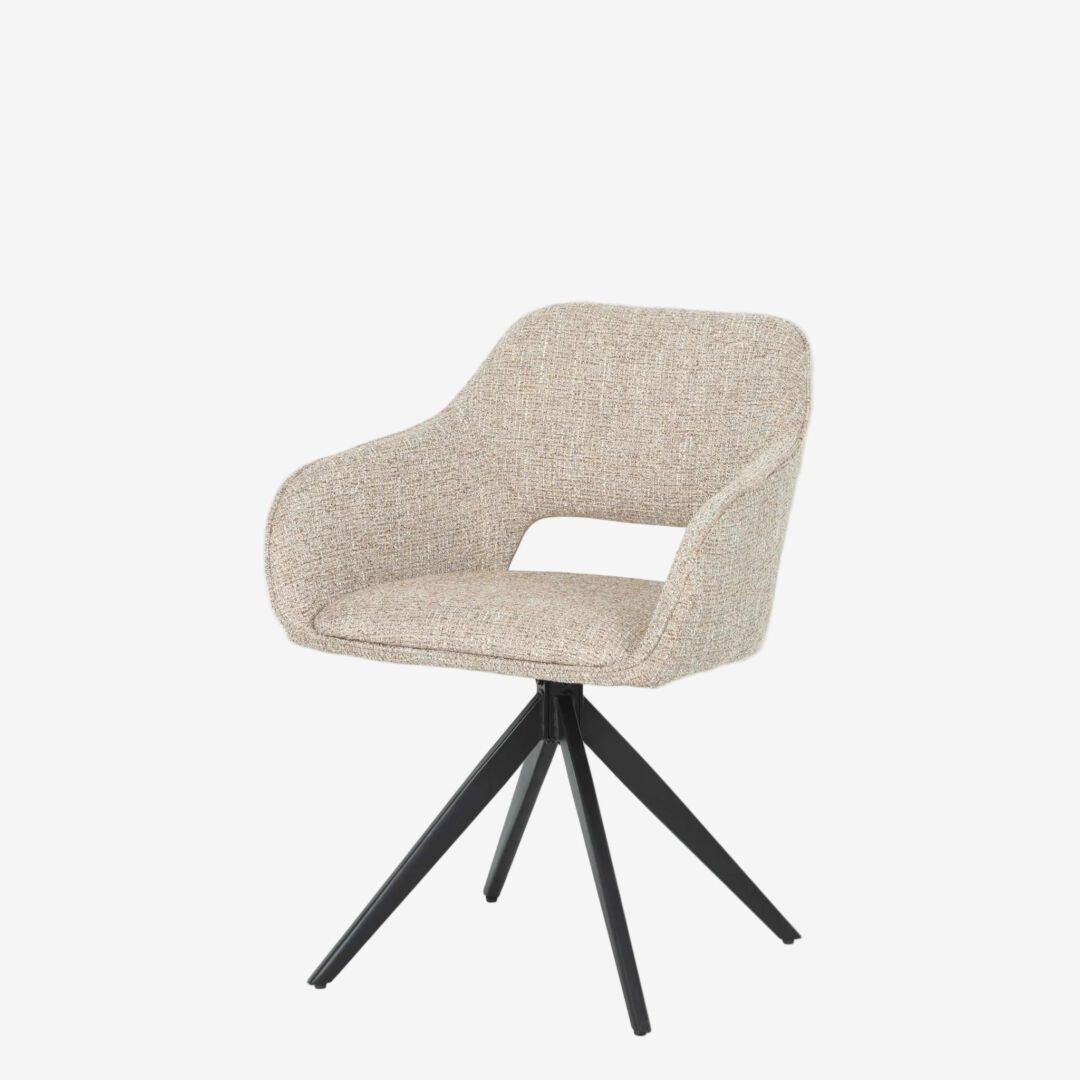 Eetkamerstoel Hielvund Zwart - Set van 2