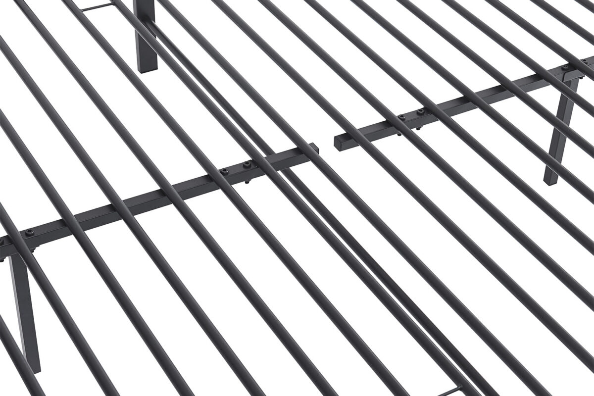 Bed Utrecht 140x200 donkergrijs metaal Industrieel – foto 6
