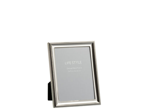 Fotolijst Nesura Glas Zilver, slanke metalen lijst met glas en MDF voor 13x18 cm foto’s