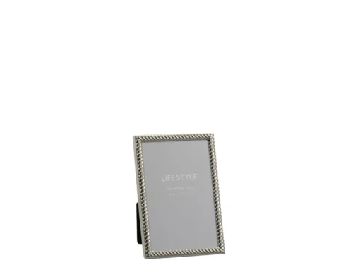 Fotolijst Bronsik Glas Zilver met sierlijk metalen rand voor foto’s 10x15 cm