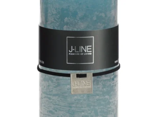 Cilinderkaars Hate Blauw met rustige blauwe tint en stijlvolle cilindervorm van J-LINE