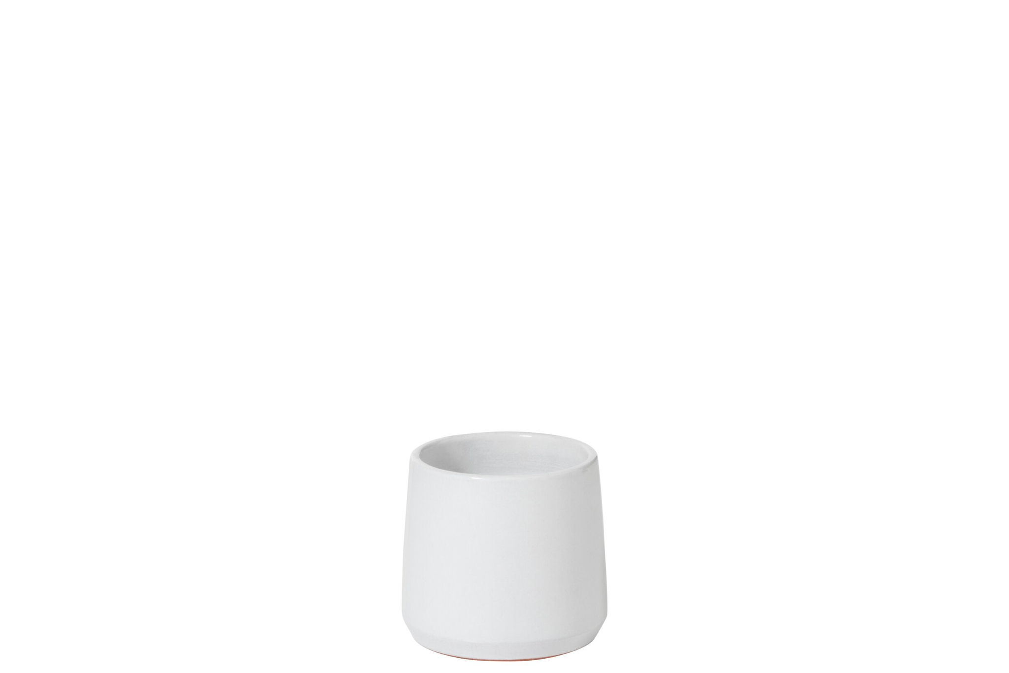Bloempot Ransora Keramiek Wit H12 cm - Afbeelding 2