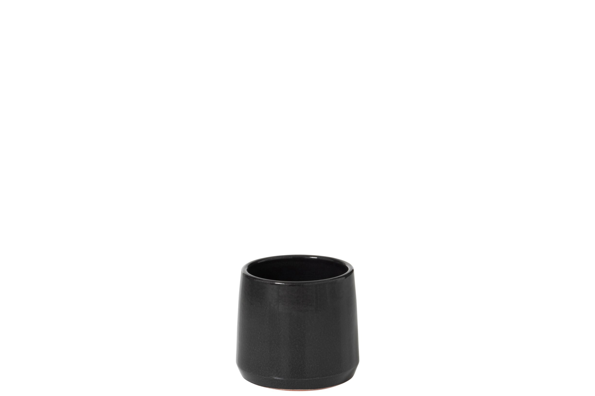 Bloempot Hessoro Keramiek Zwart H13,5 cm