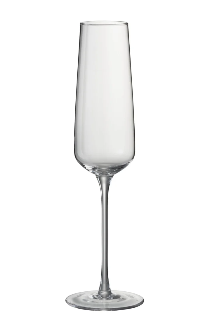 Transparant Haussonte drinkglas met slanke hoge vorm en elegante glazen voet