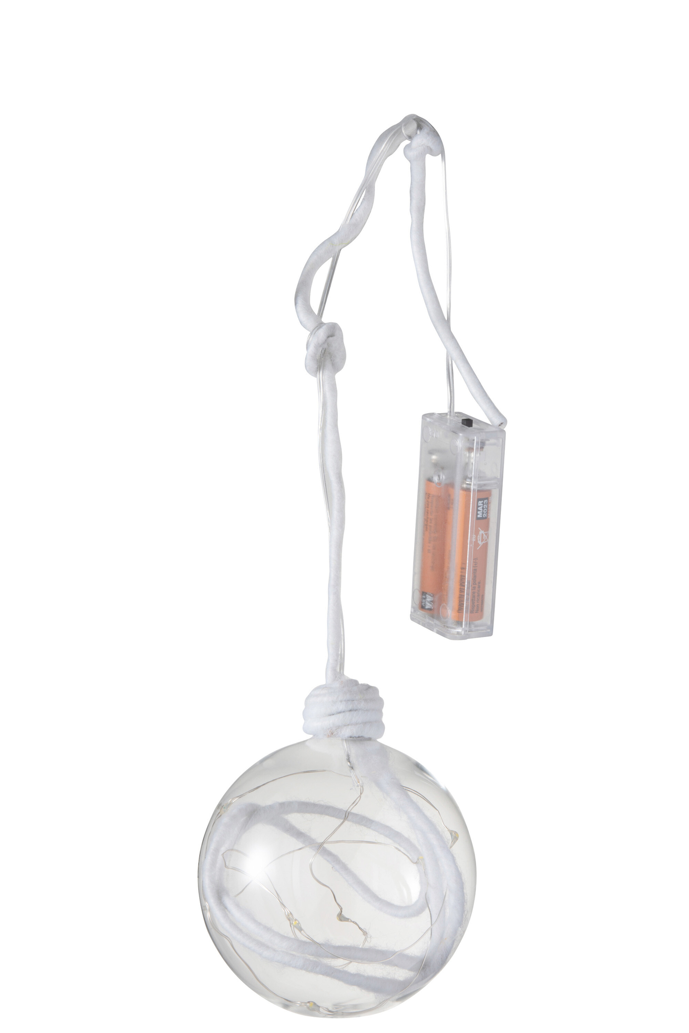 Kerstballen Boreas Glas Wit