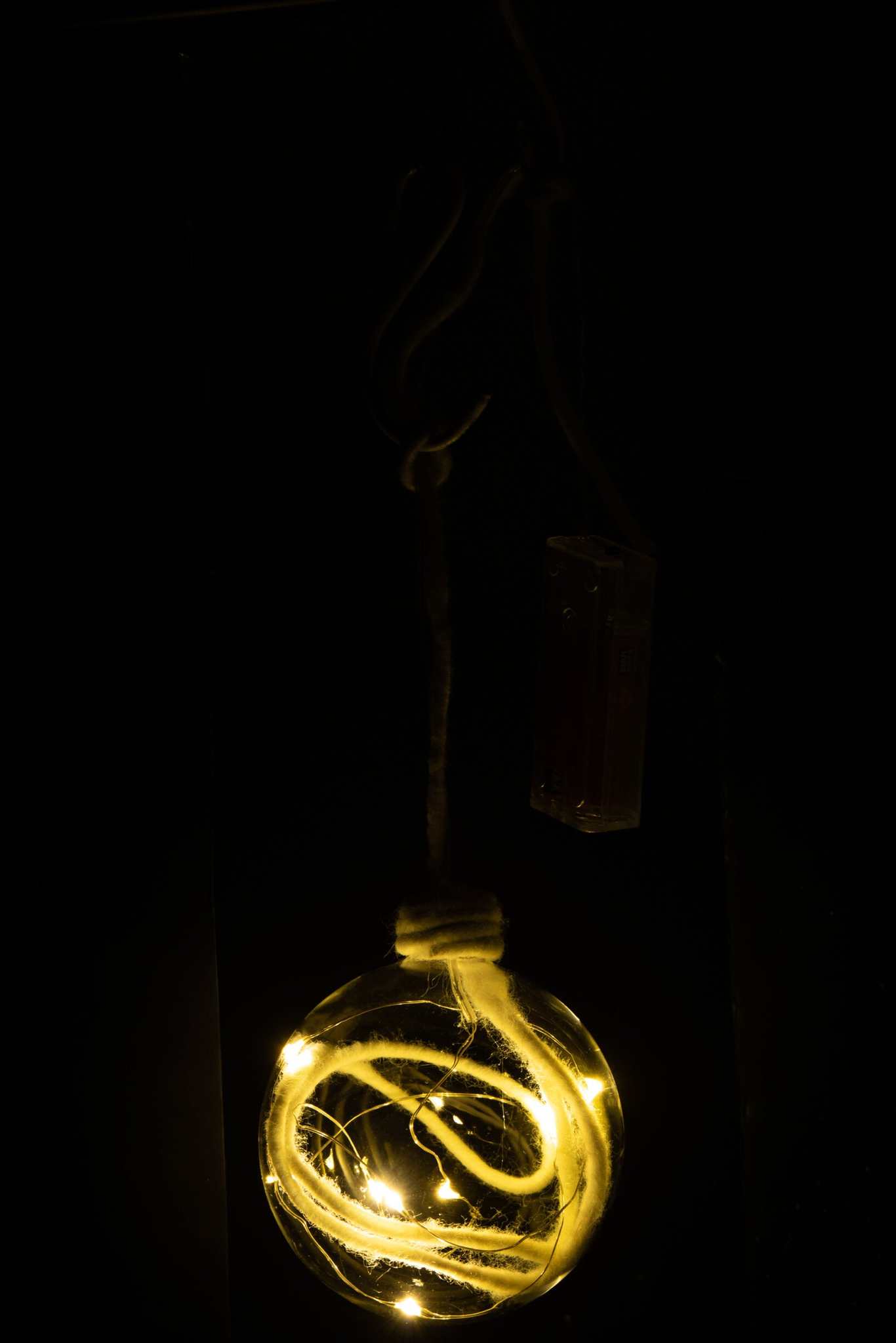 Kerstballen Boreas Glas Wit - Afbeelding 2