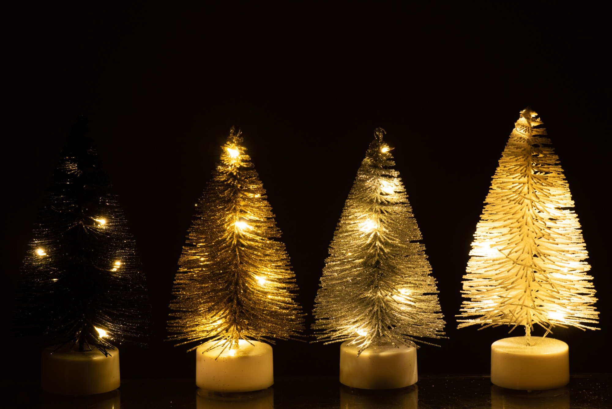 Kerstboom Stillona Kunststof Zilver H13 cm - Afbeelding 4
