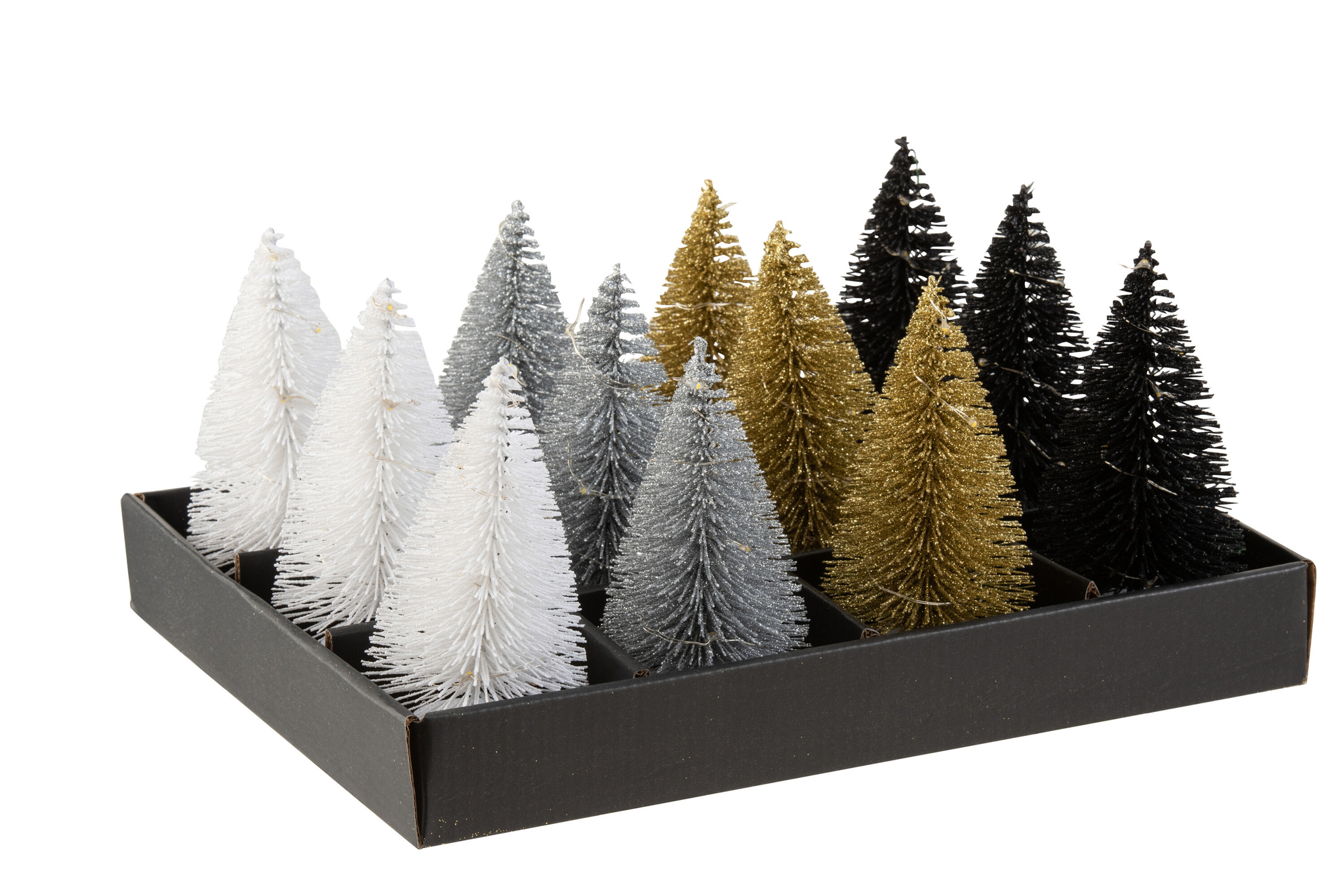 Kerstboom Stillona Kunststof Zilver H13 cm - Afbeelding 5