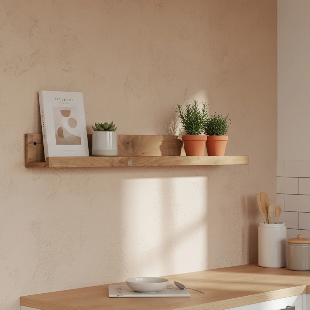 Wandplank Nientano Teak - Afbeelding 5