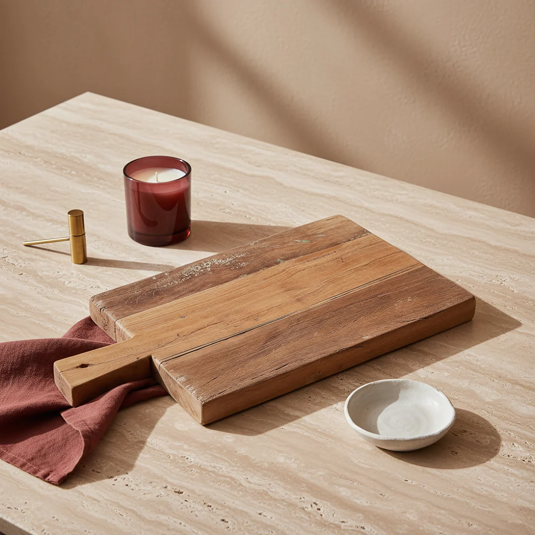 Serveerplank Gurres Hout Bruin - Afbeelding 2